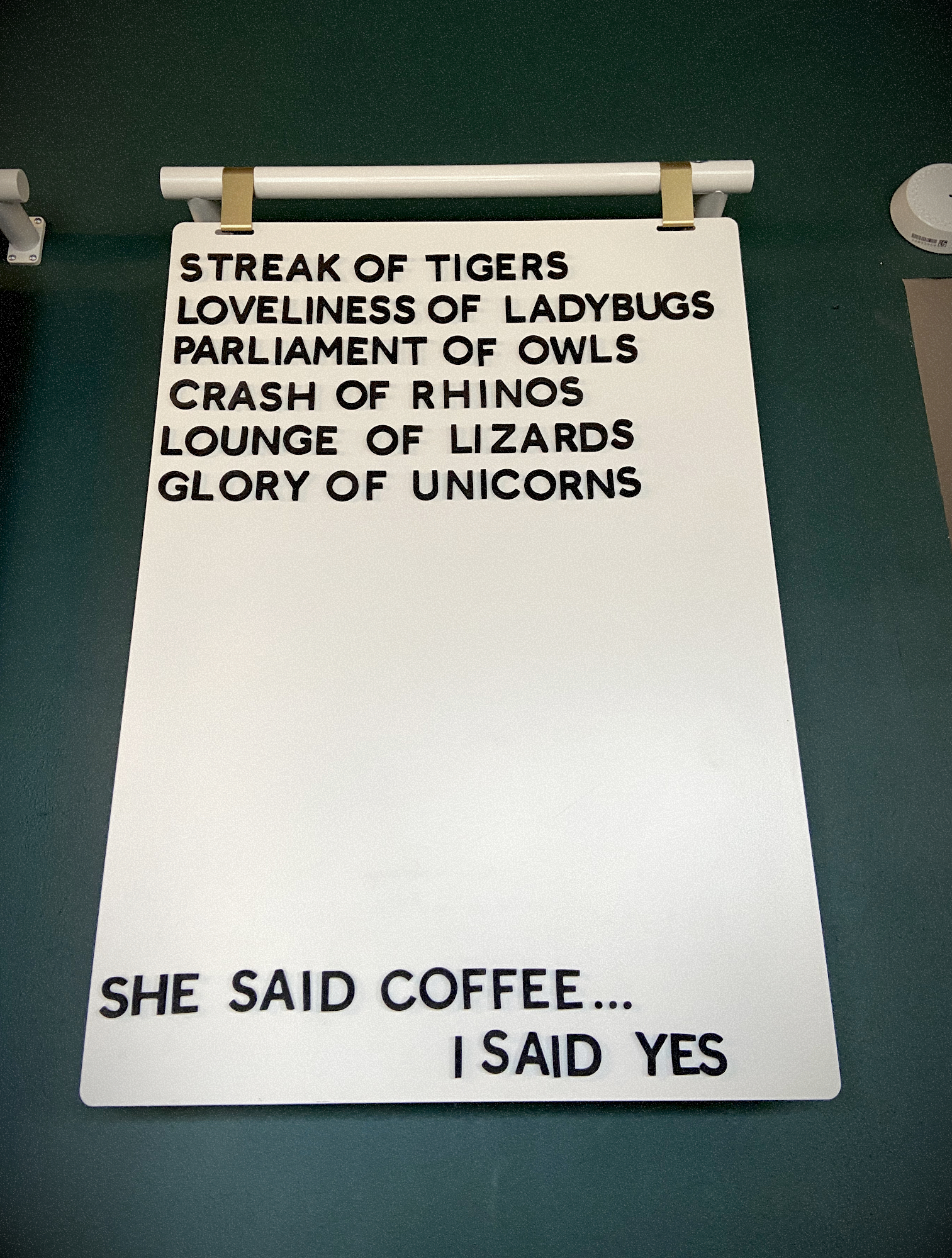 a cafe sign